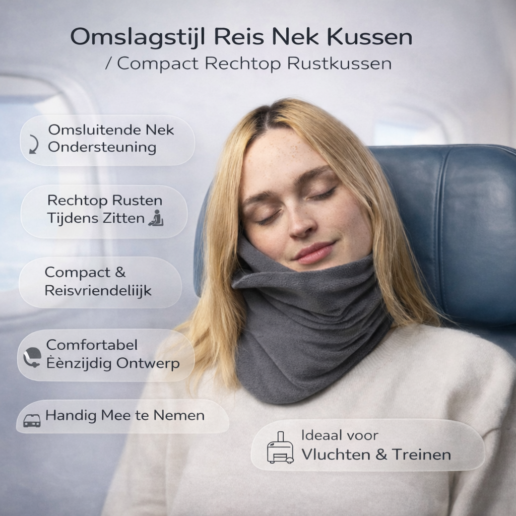 Travel Pillow Wrap Style Support Sitting Position