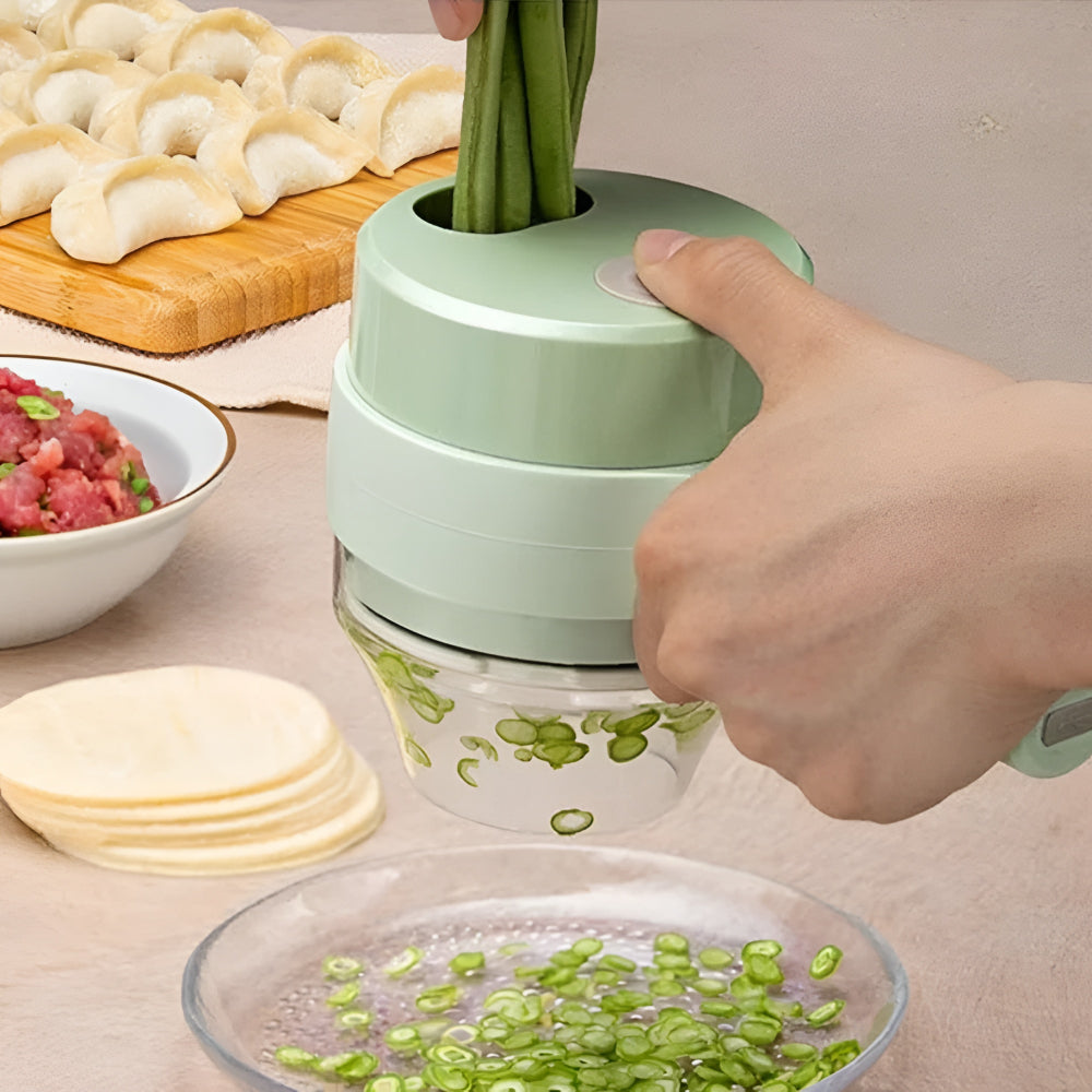 Picador de Legumes Elétrico Triturador de Cozinha Multifuncional Utensílio de Cozinha
