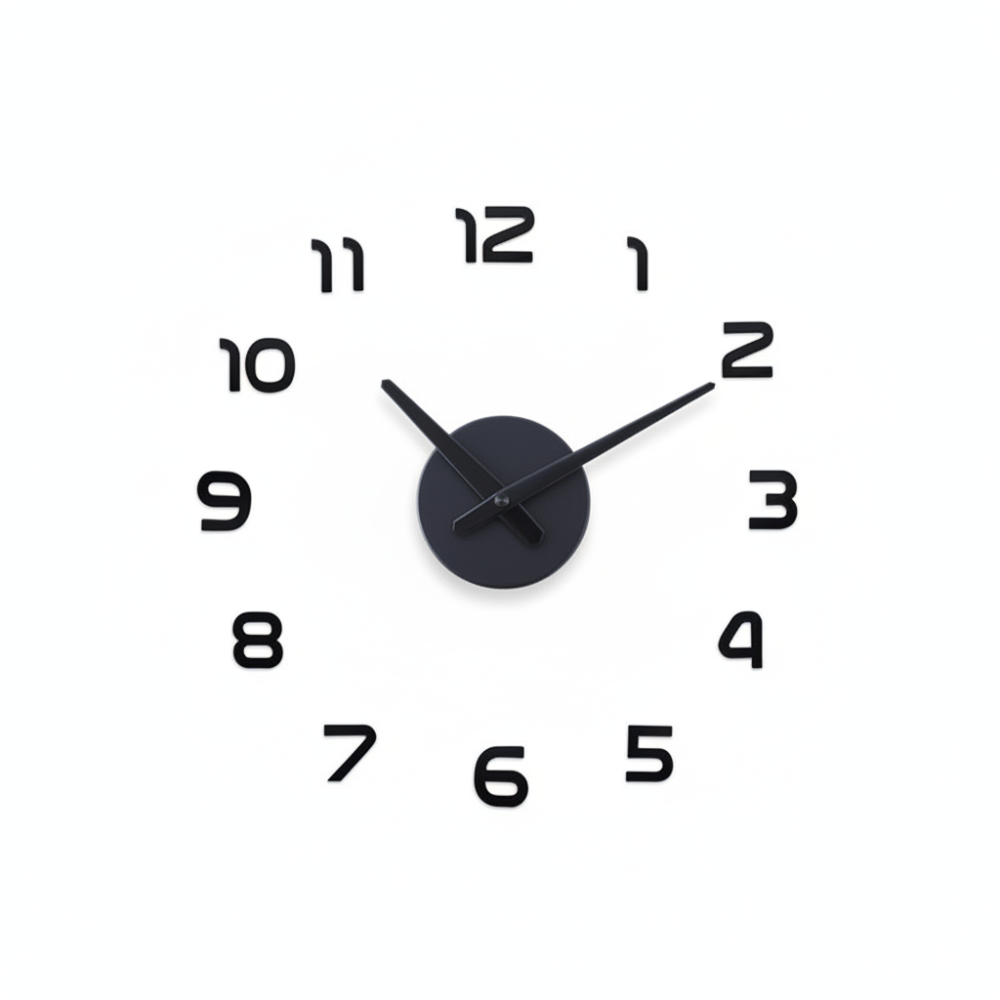 Grande Orologio da Parete 3D in Acrilico