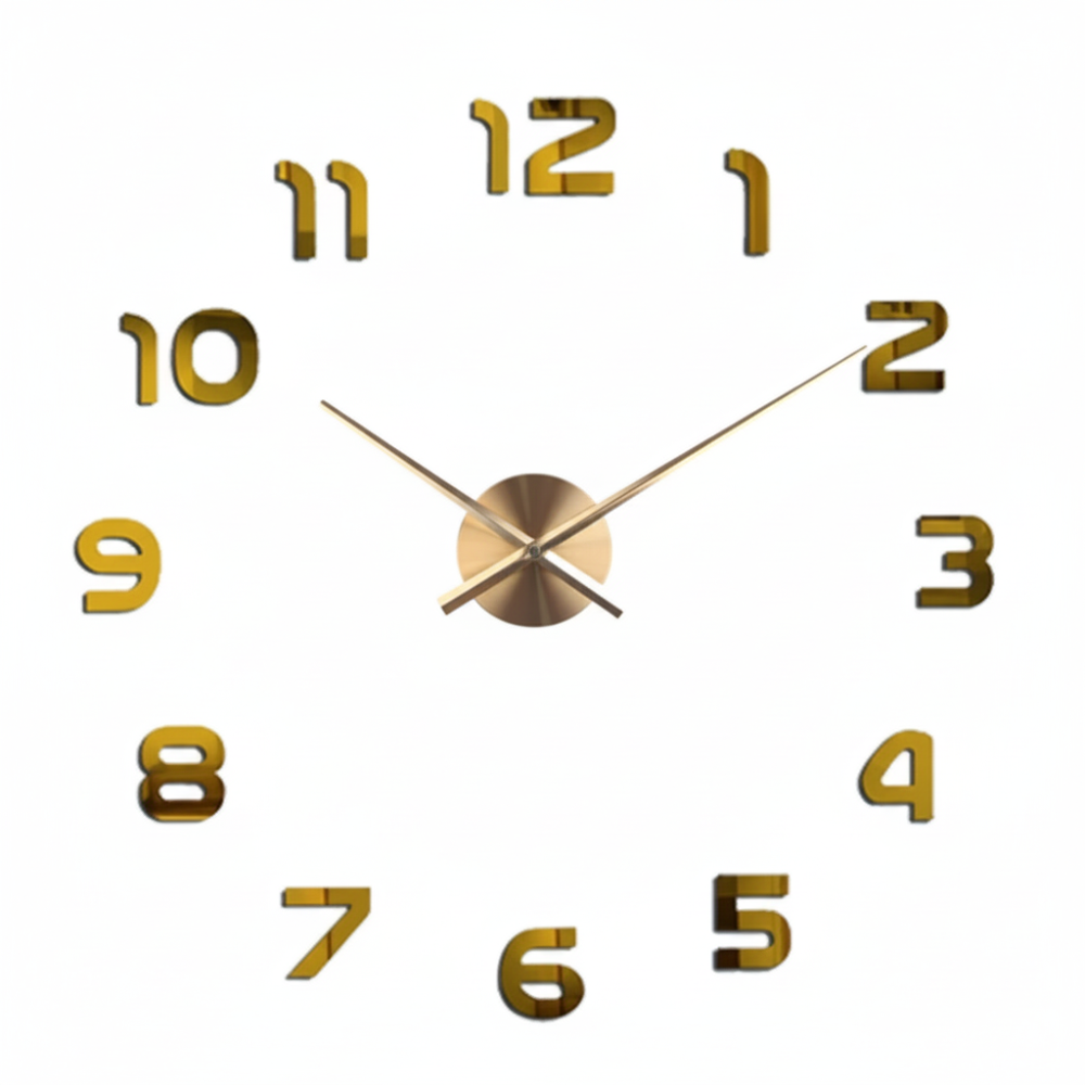 Grande Orologio da Parete 3D in Acrilico