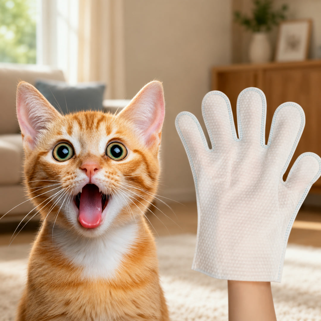 Guanti per la pulizia degli animali, deodoranti, cura quotidiana del pelo