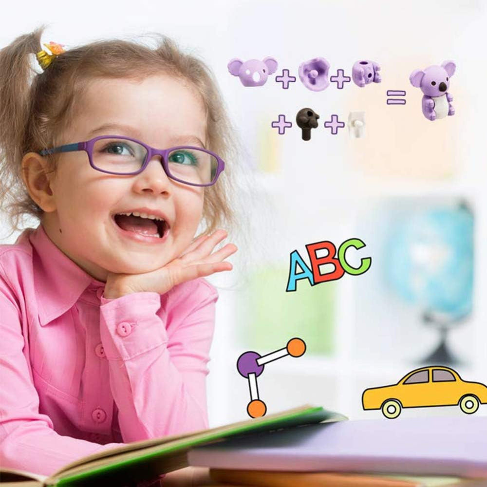 Set di giocattoli in gomma con figure di animali per bambini, regalo da distribuire a scuola