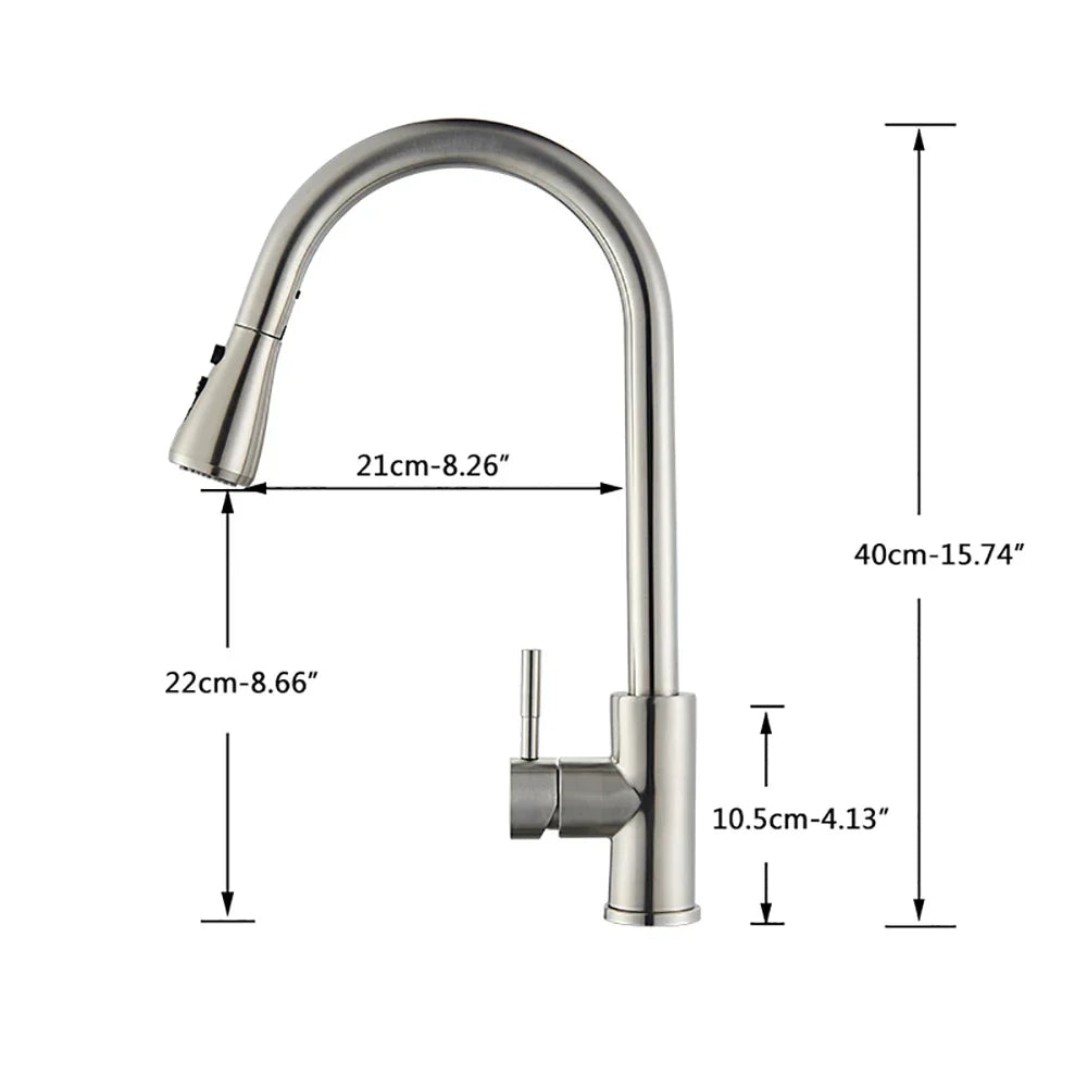 AquaFlex – Flexible Kitchen Faucet with Pull-Out Spray Head