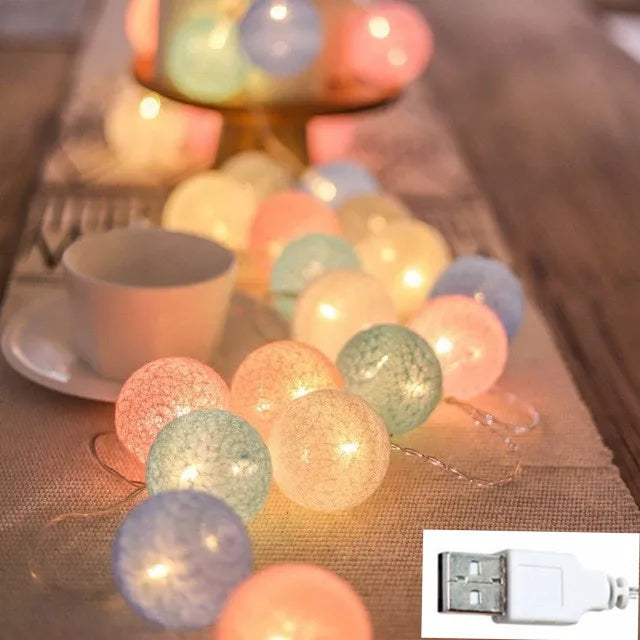 GlobeGlow - LED Cotton Thread Lanterns