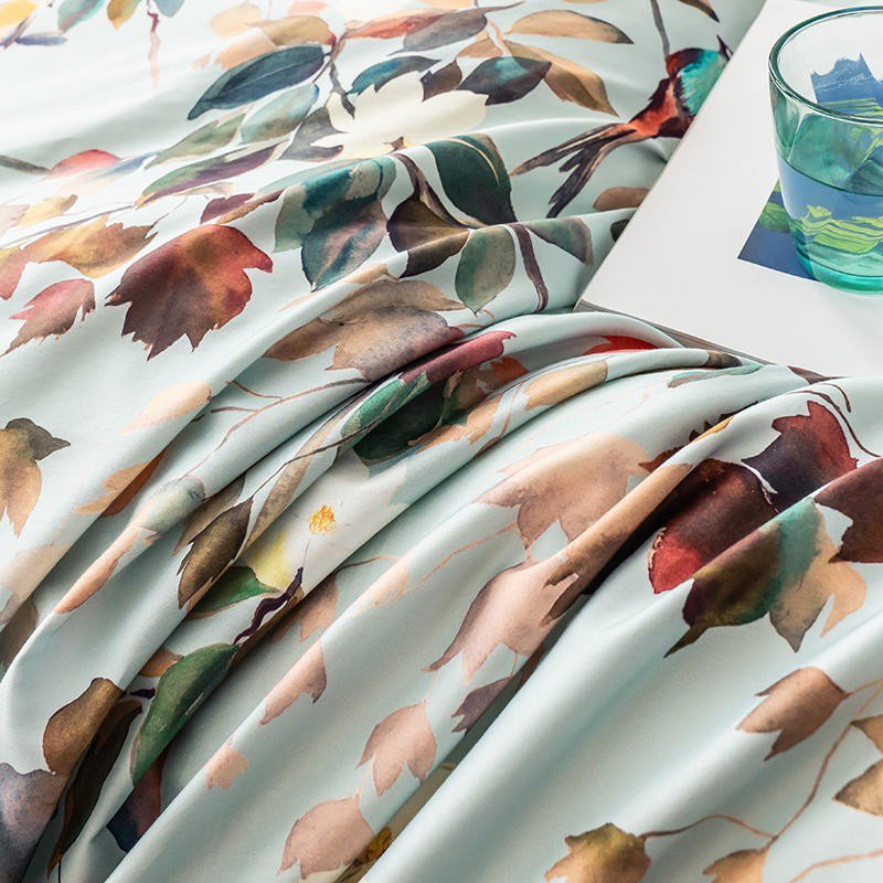 Set Copripiumino Watercolor Bloom - Cotone Egiziano