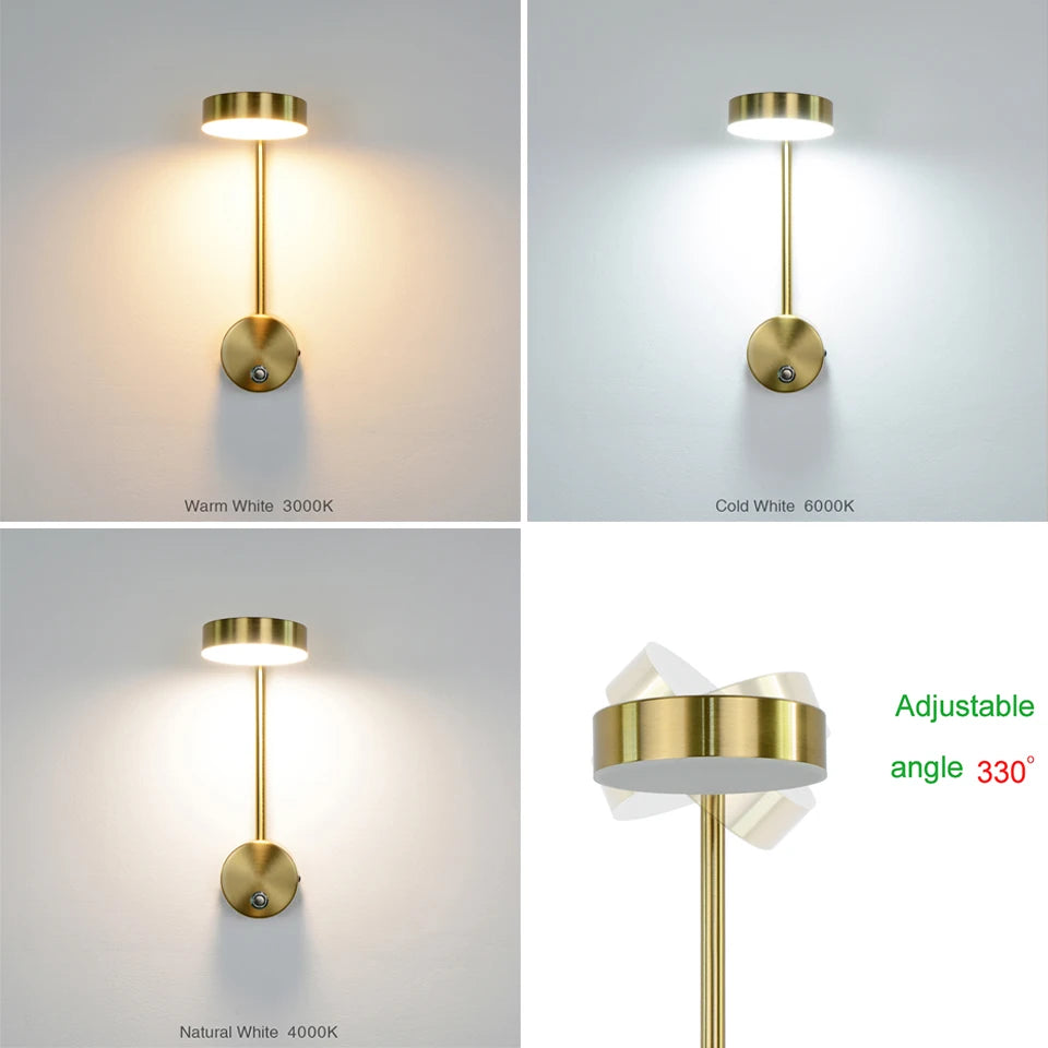 BrightLume - Modern LED Wall Lamp with Dimmable Function