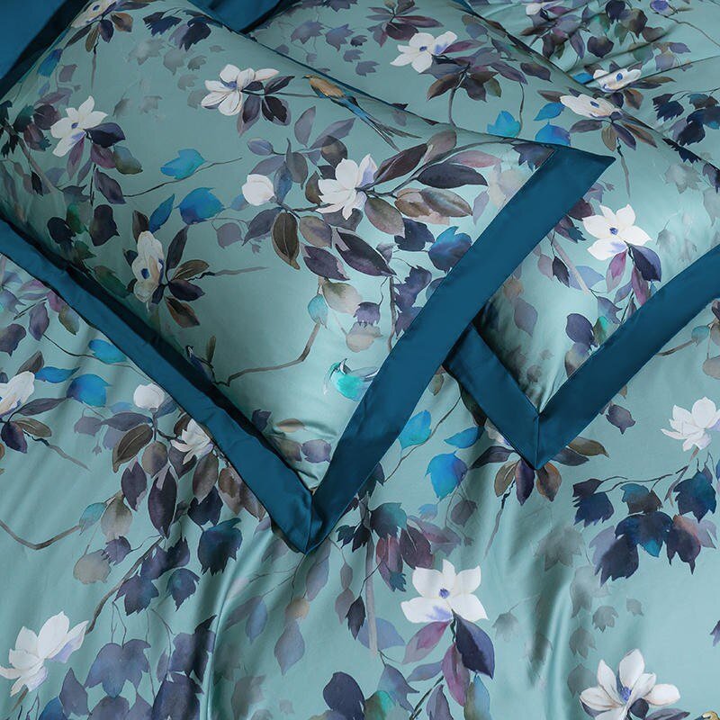 Set Copripiumino Watercolor Bloom - Cotone Egiziano