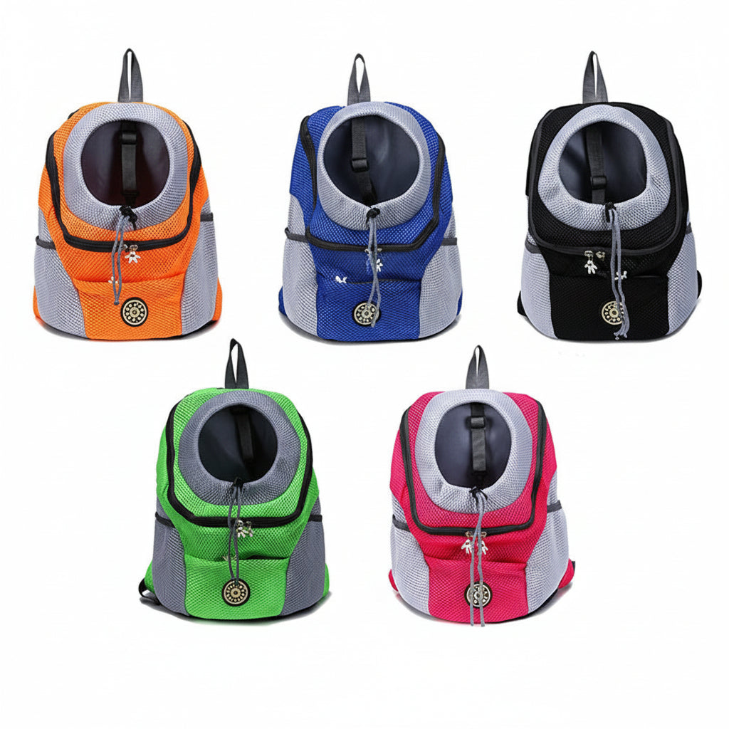 Mochila portadora de perros transpirable Ajustable Segura y cómoda