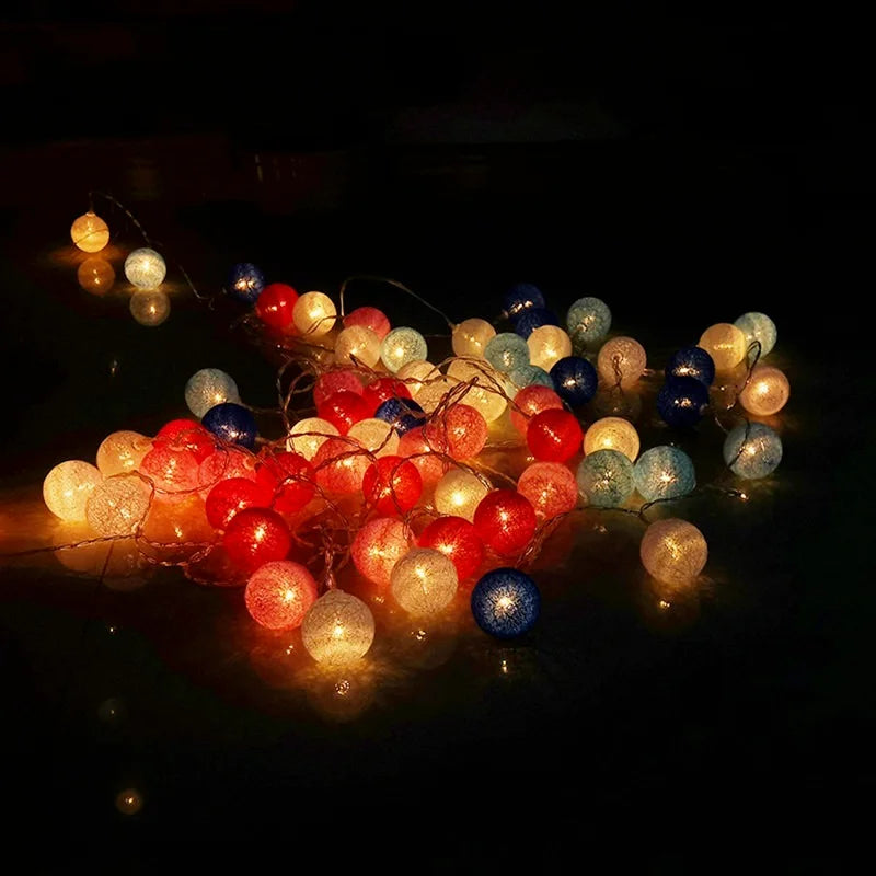 GlobeGlow - LED Cotton Thread Lanterns