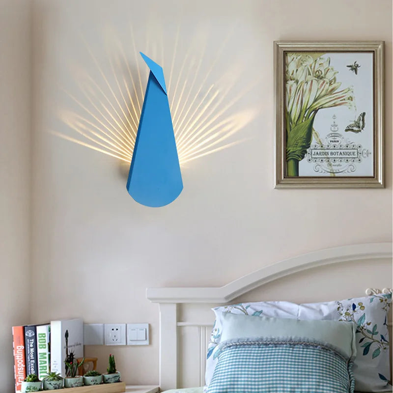 ElegantLicht - Candeeiro de Parede Pavão Moderno LED