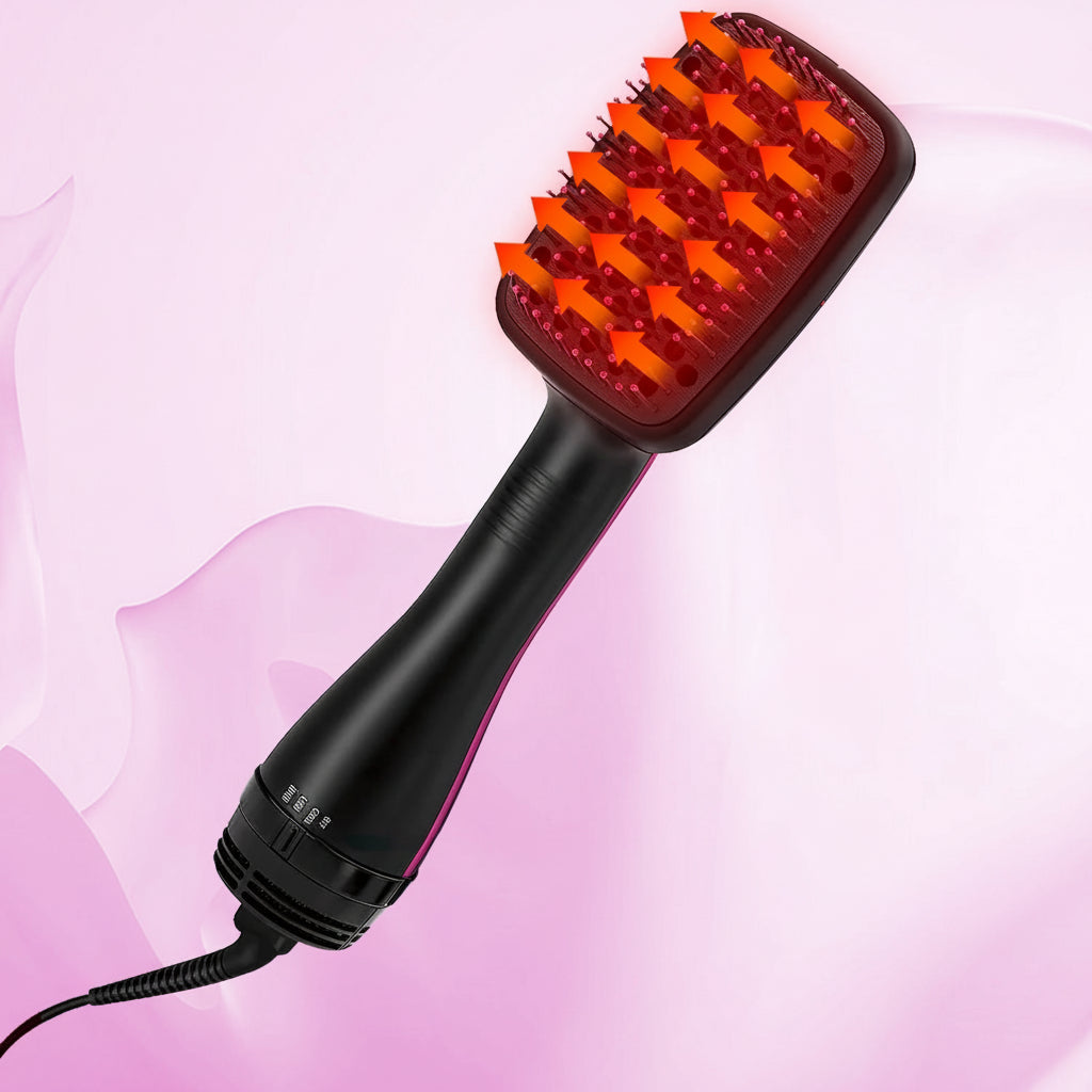 Hairbrush Hairdryer 2In1 Fast Styling Negative Ion Technology
