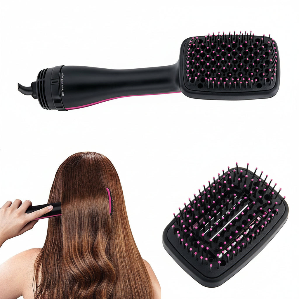 Spazzola Capelli Asciugacapelli 2In1 Styling Rapido Tecnologia Ioni Negativi