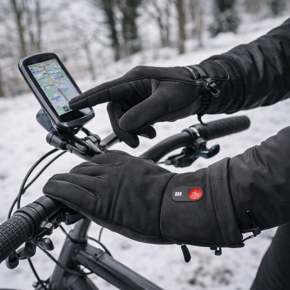 Guanti Riscaldati USB Inverno Touchscreen Antivento Ciclismo