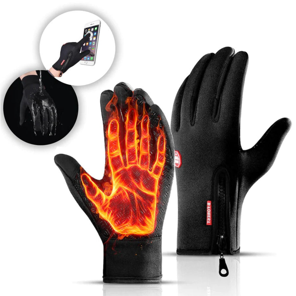 Gloves Winter Thermal Touchscreen Zip Cuff Outdoor