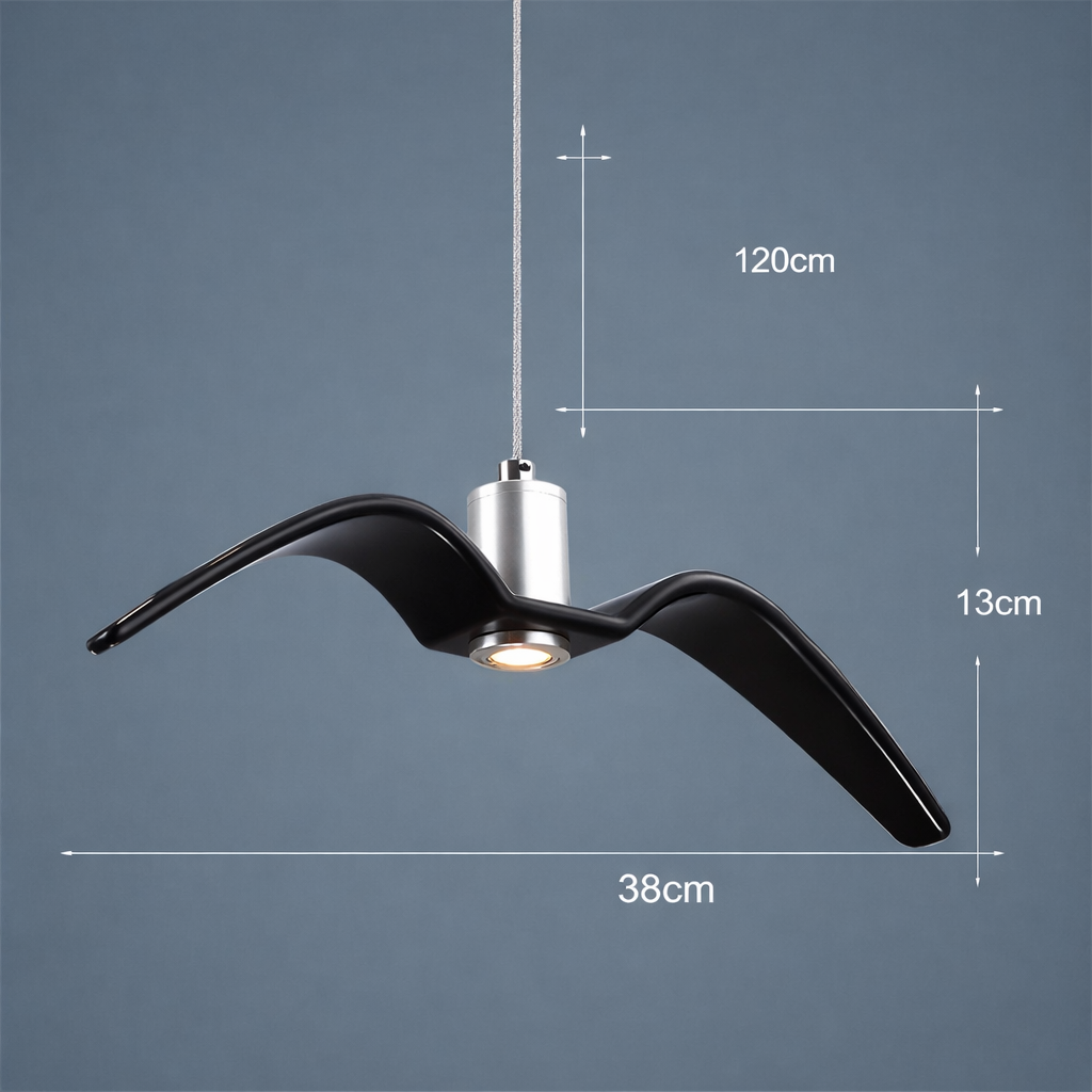 Lampadario LED Moderno Forma Uccello Resina Design