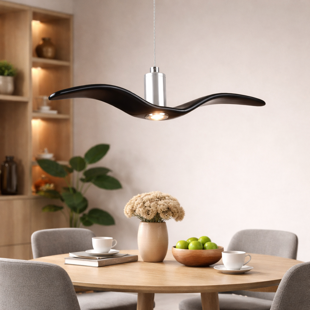 Lampadario LED Moderno Forma Uccello Resina Design