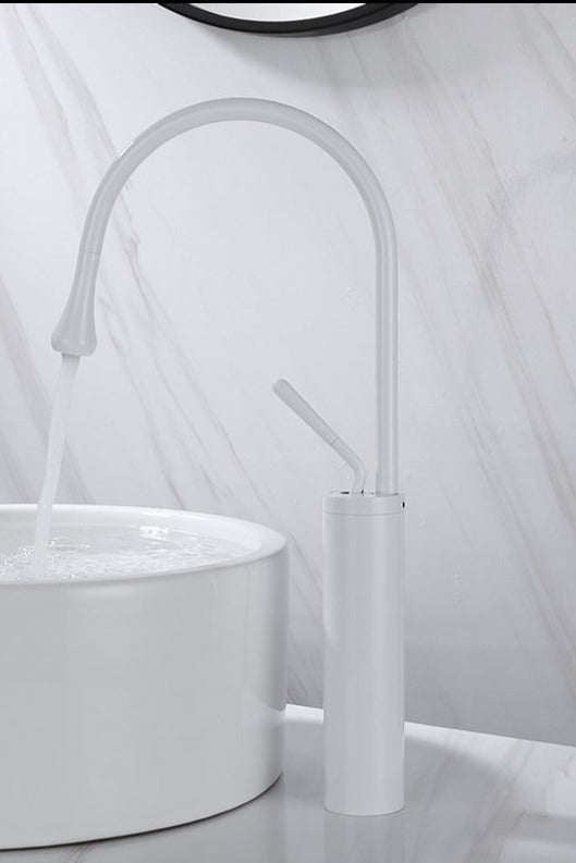 Grifo de lavabo estilo Druppels para baño, giratorio, grifo de cascada