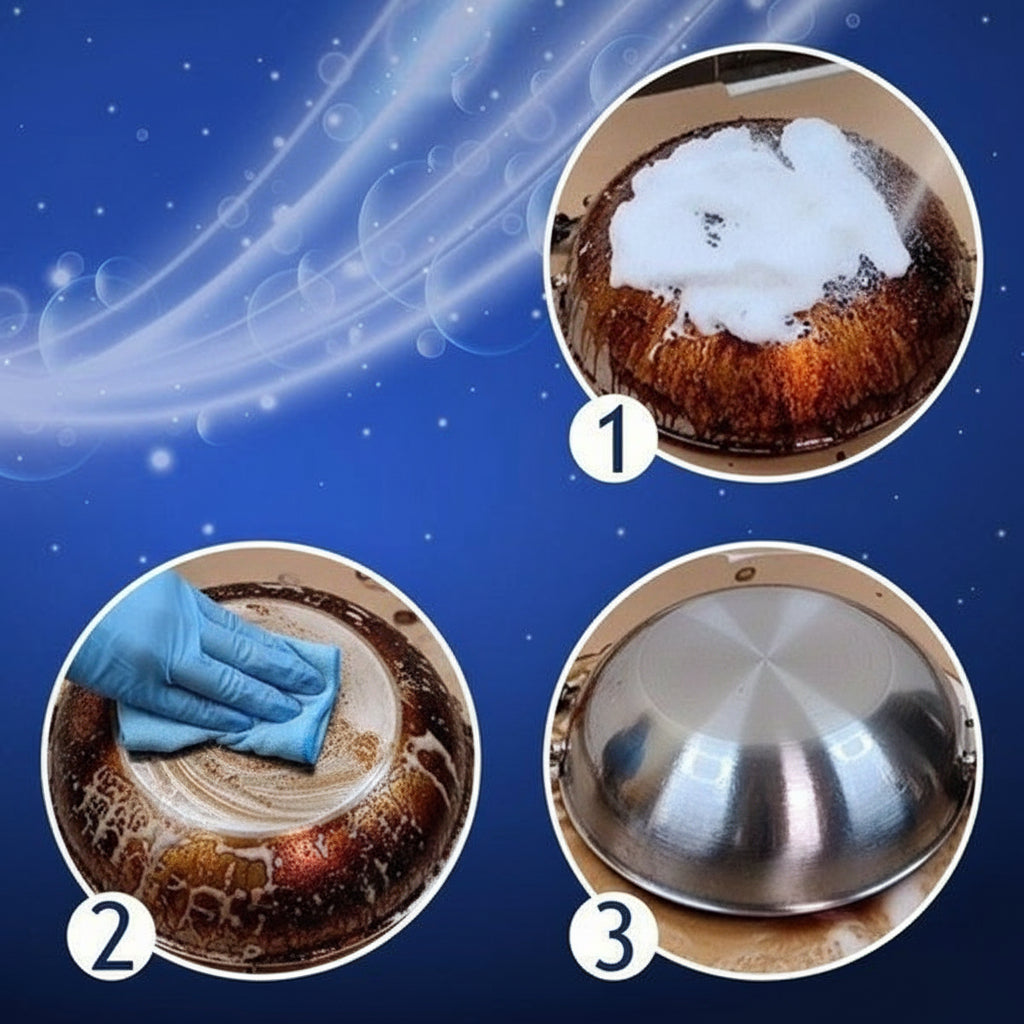 Heavy Oil Stain Cleaner Spray for Kitchen Grease and Burn Marks 2