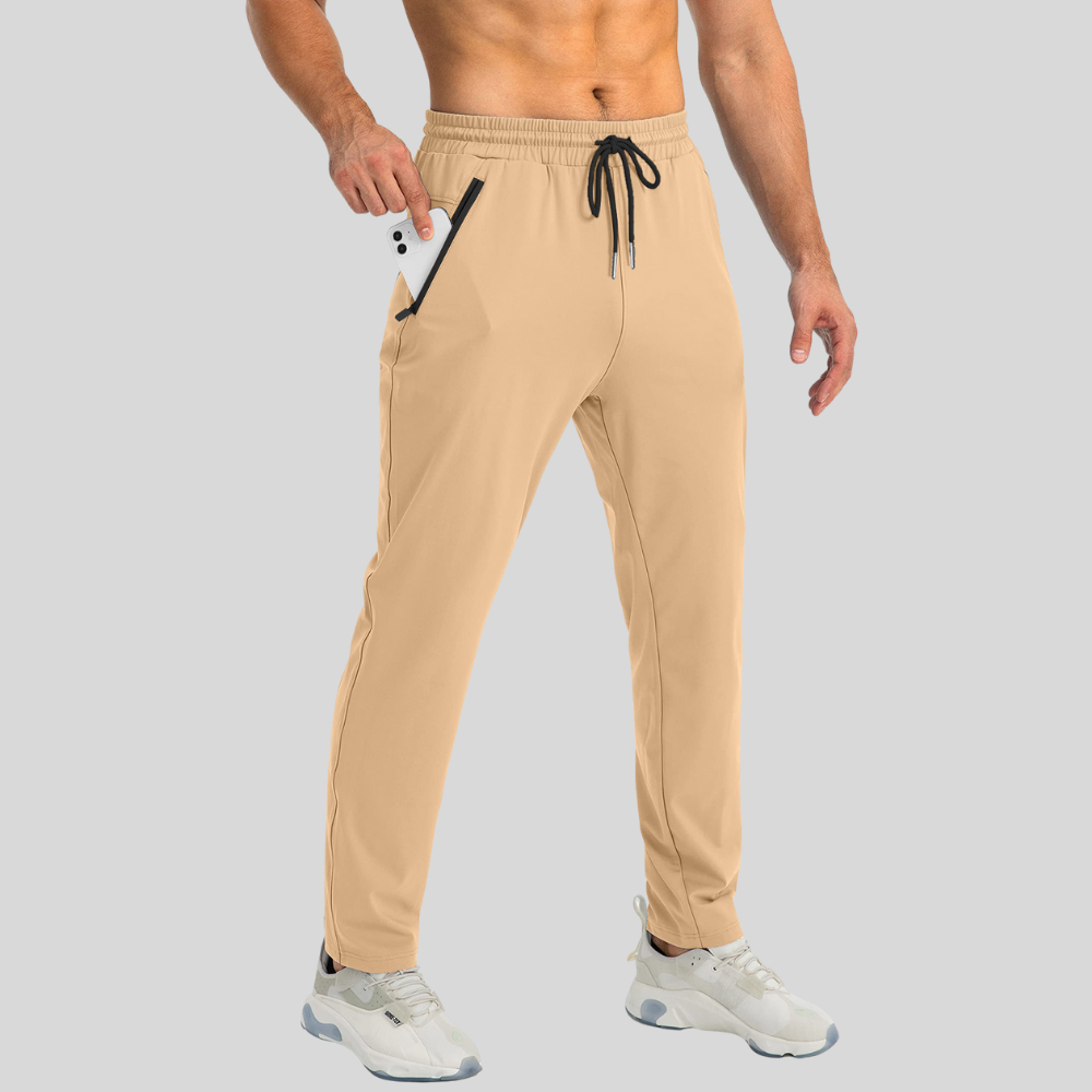 Mens Stretch Comfortable Slim Fit Work Casual Pants