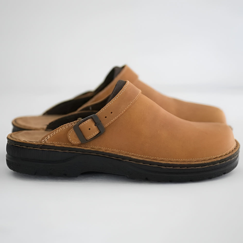Sapatos de Trabalho Heren Klompen Slip On Ajuste Largo