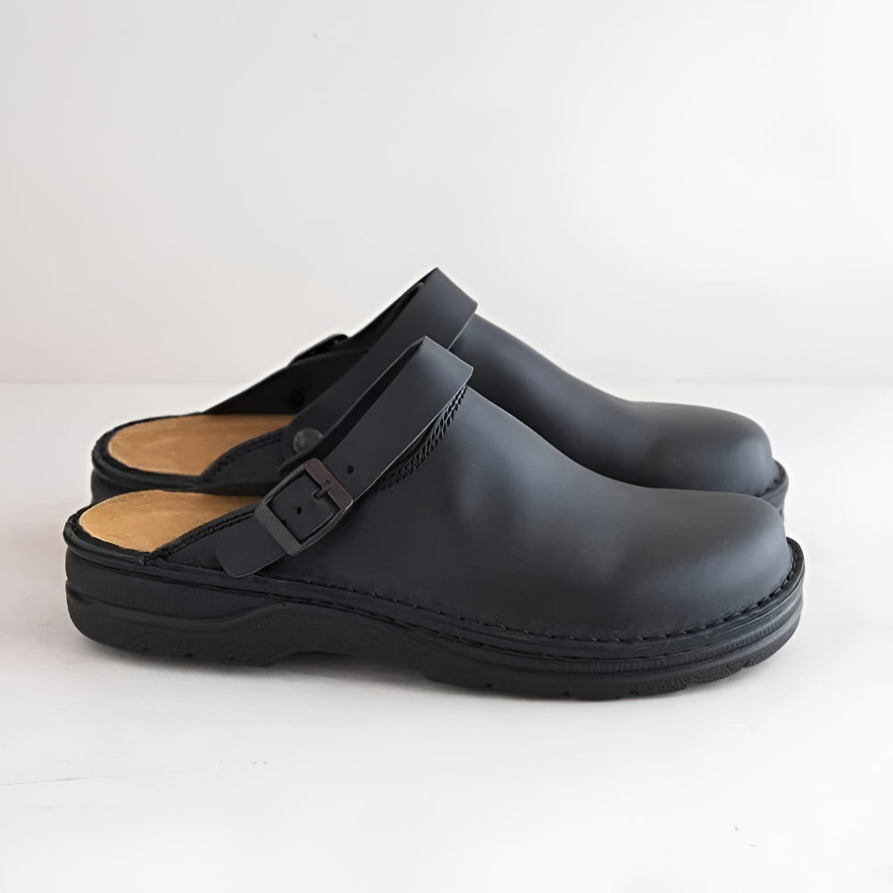 Sapatos de Trabalho Heren Klompen Slip On Ajuste Largo
