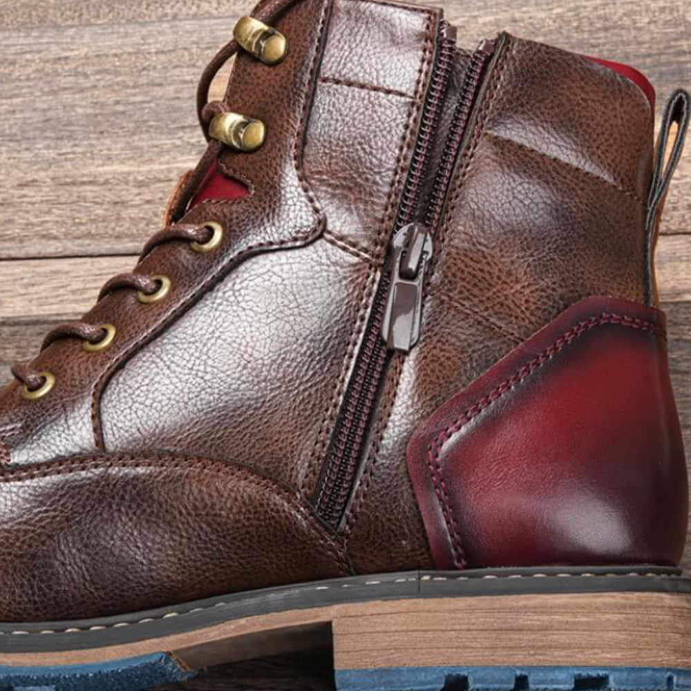 Stivali da uomo Stivali stringati Casual Stivaletti alla caviglia