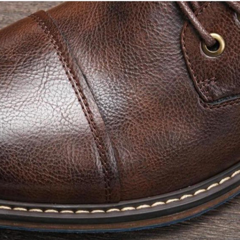 Stivali da uomo Stivali stringati Casual Stivaletti alla caviglia