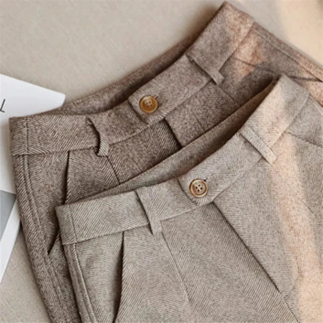 Pantaloni Uomo Slim Fit Eleganti Ufficio