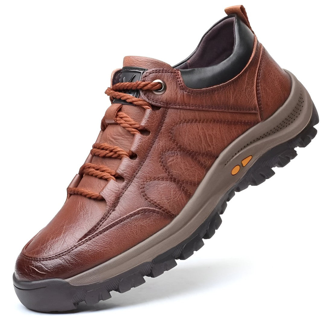 Scarpe Uomo Pelle Impermeabili Stringate Casual