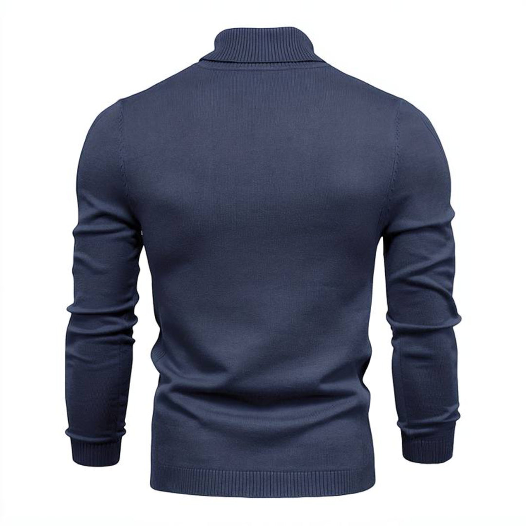 Men's Turtleneck Sweater Slim Fit Casual Long Sleeve Top
