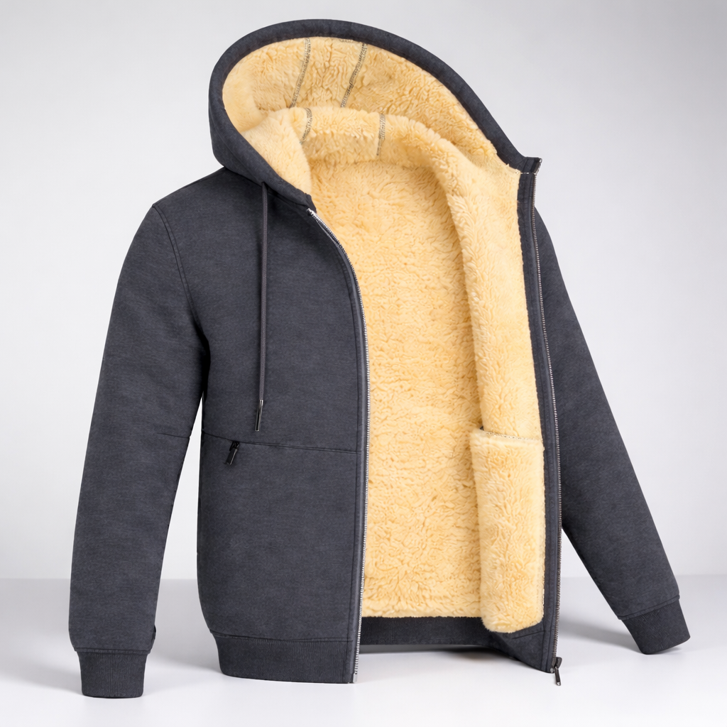 Giacca Uomo Cappuccio Invernale Imbottita Casual Outdoor