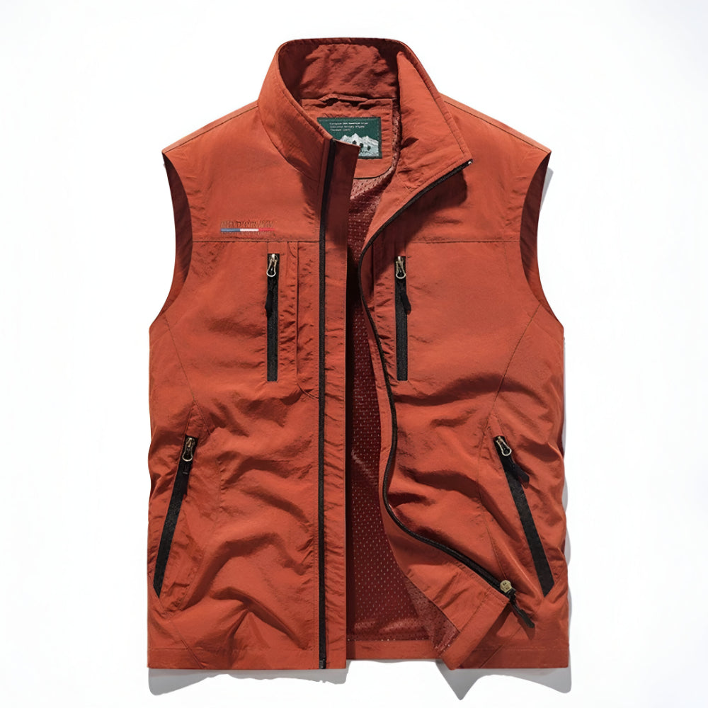 Gilet Uomo Outdoor Multi Tasche Senza Maniche