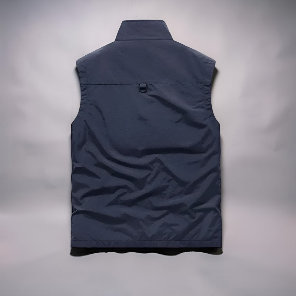 Mens Gilet Outdoor Multi Pocket Utility Vest