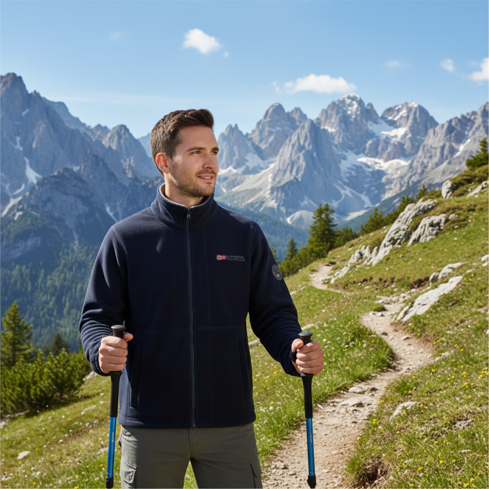 Mens Fleece Winter Jacket Windproof Warm Outdoor Coat