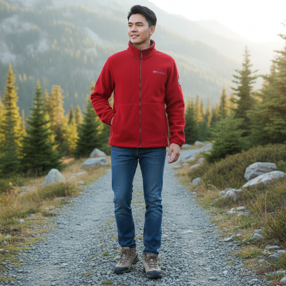 Mens Fleece Winter Jacket Windproof Warm Outdoor Coat