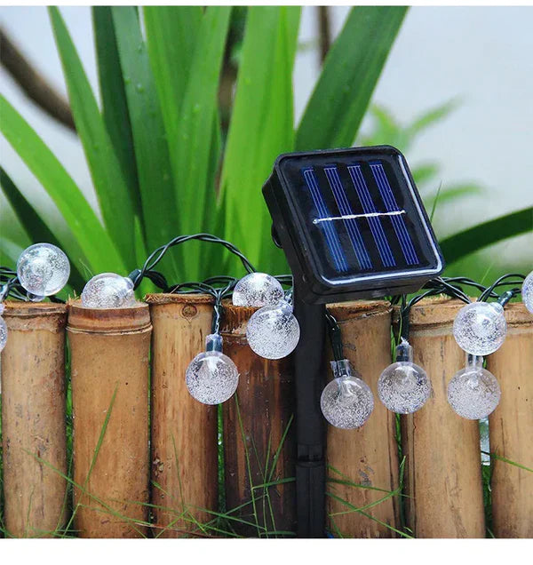 RadiantGlimmer - Catena Luminosa Solare LED Impermeabile