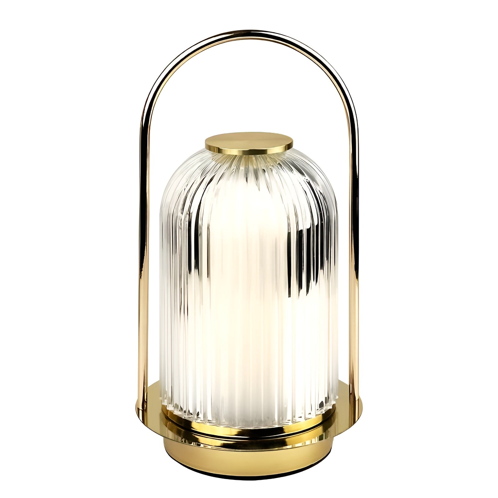 IllumiFlex Lâmpada de Mesa Portátil em Acrílico - Lâmpada Ideal para Campismo e Uso Doméstico com Controlo Tátil