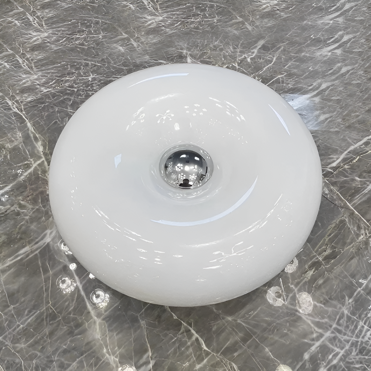 Lámpara Donut Naranja - Lámpara de Pared y de Mesa Estilosa