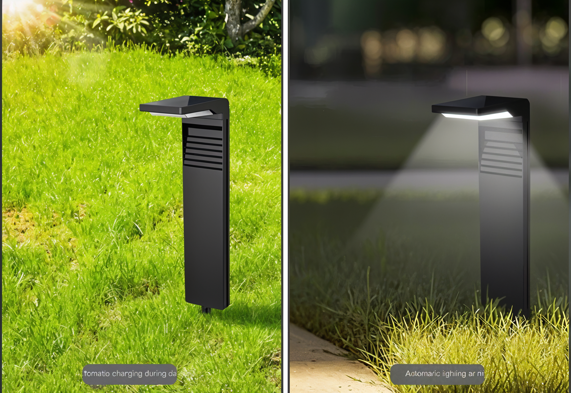 SolShine - Iluminação de Jardim Solar em Forma de L com Estanquidade IP66