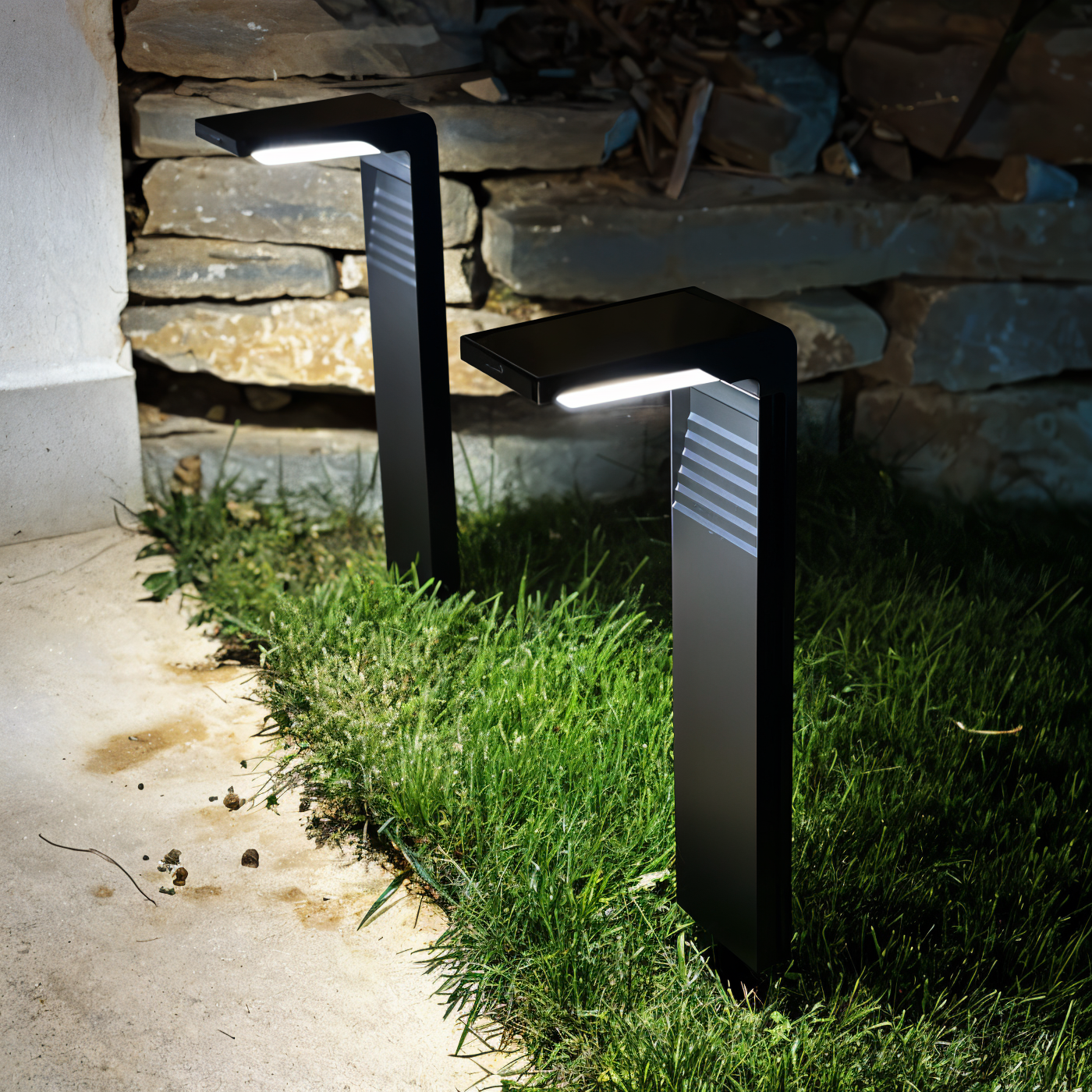 SolShine - Iluminação de Jardim Solar em Forma de L com Estanquidade IP66