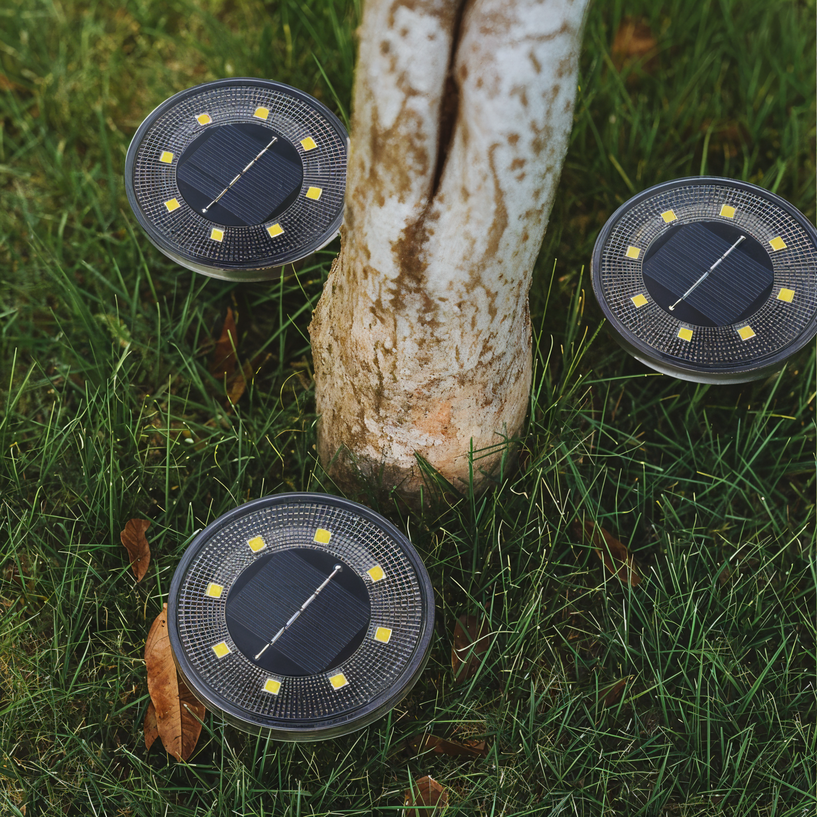 SunSparkle - Conjunto de 2 Lâmpadas Solares LED para Exterior