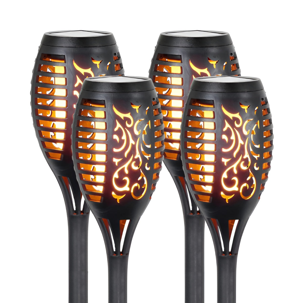 TorchLit - Iluminação Solar Exterior à Prova de Água IP65 com Chama Tremeluzente
