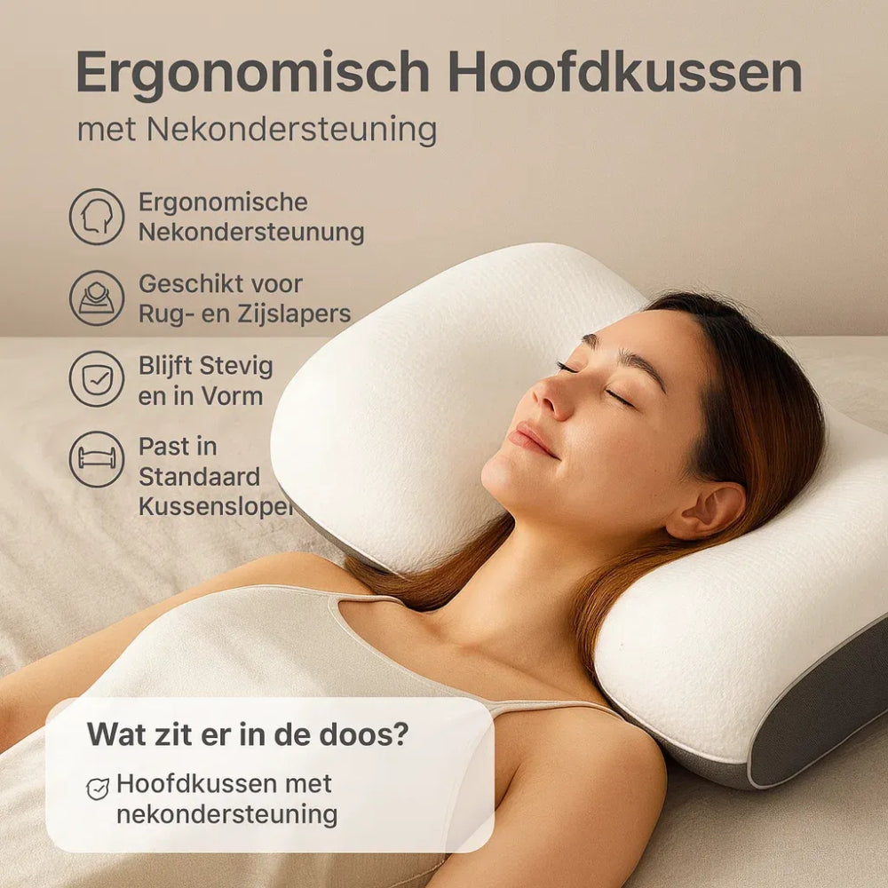 Almohada para la cabeza Almohada para dormir Soporte para el cuello Forma ergonómica