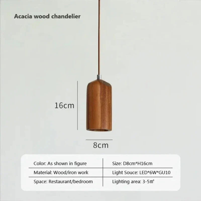 NordicGlow - Candeeiro Suspenso Escandinavo em Madeira