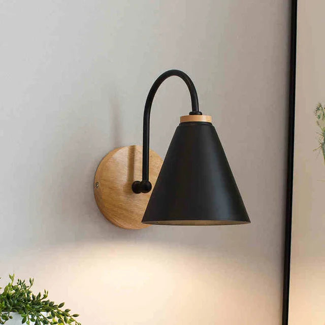OakShine – Candeeiro de Parede em Madeira com Luz Quente
