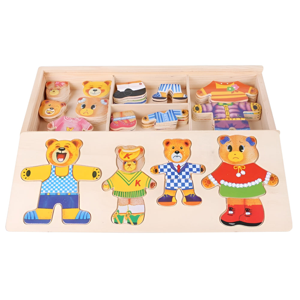 Gioco Bambini Puzzle Vestiti Personaggi Abbinamento Creativo