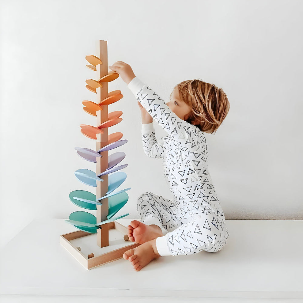 Gioco Educativo Bambini Pista Palline Torre Sensoriale