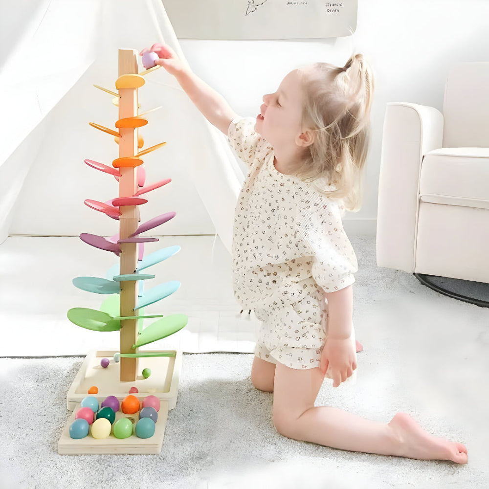 Gioco Educativo Bambini Pista Palline Torre Sensoriale