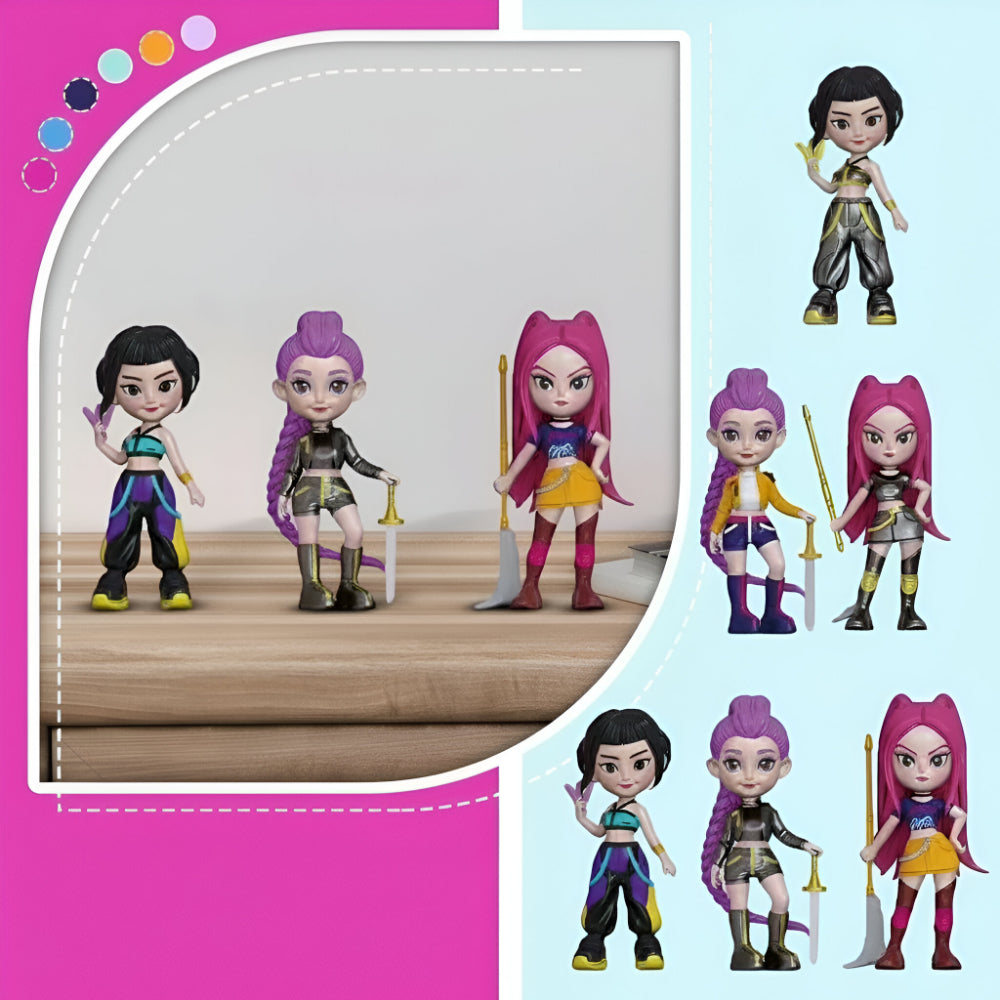 Brinquedos Figuras de Ação Conjunto de Animação Coleção de Bonecos para Crianças