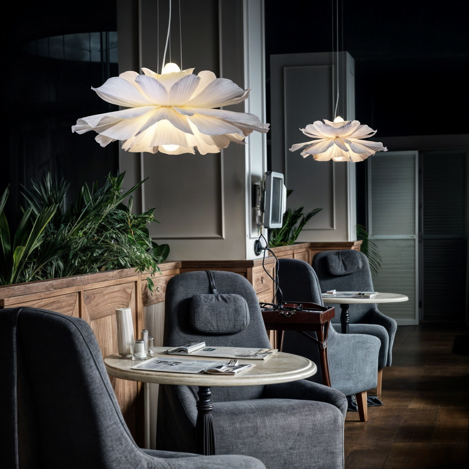 The Paper Lamp - Elegante lampada da soffitto fatta a mano